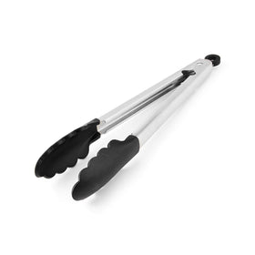 KitchenAid tongs with locking mechanism shown for secure storage