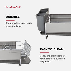 KitchenAid soft non-slip feet protect countertops and prevent sliding.