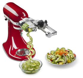 KitchenAid Spiralizer Plus storage case keeps blades organized and ready.