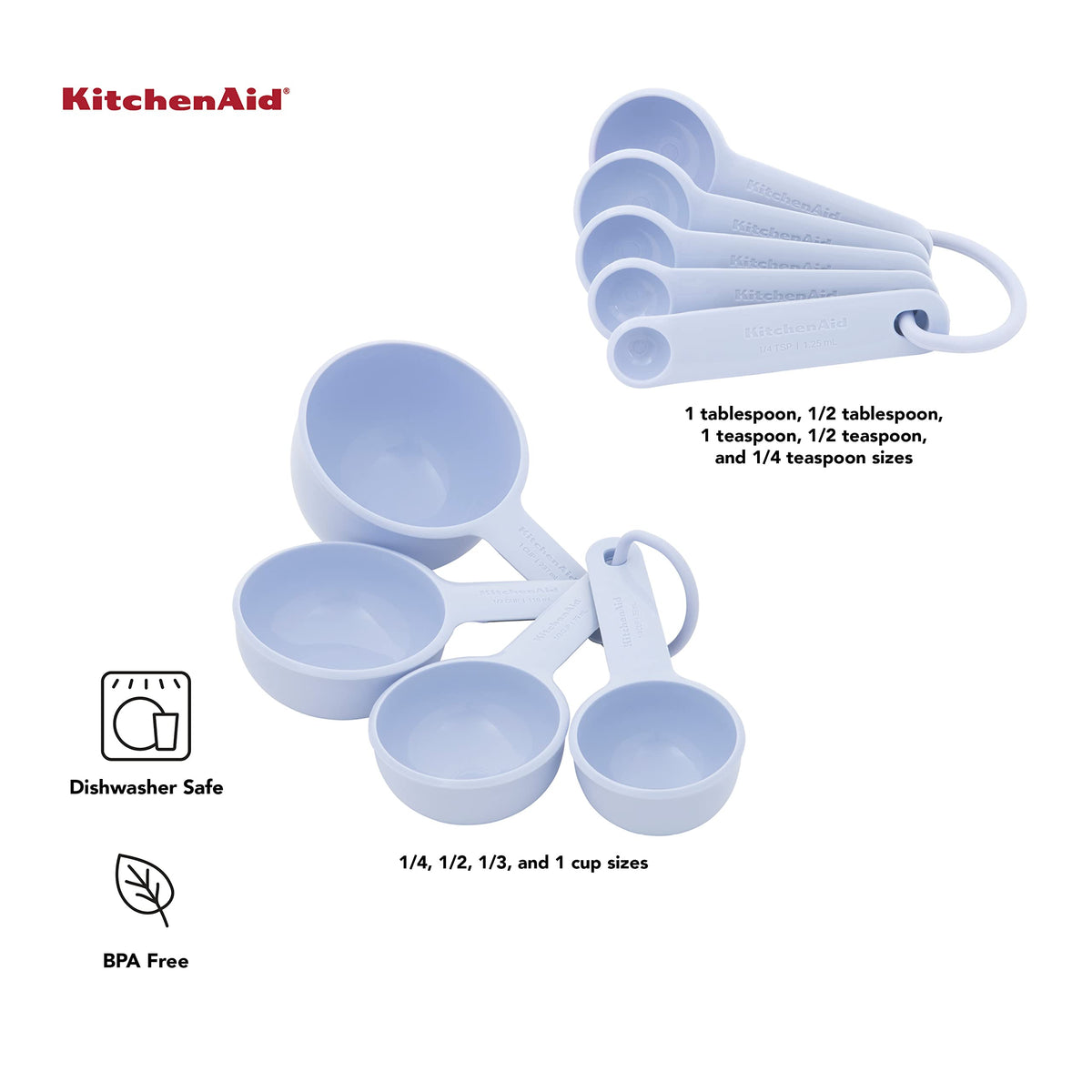 KitchenAid nesting spoons save space while keeping essentials within reach.