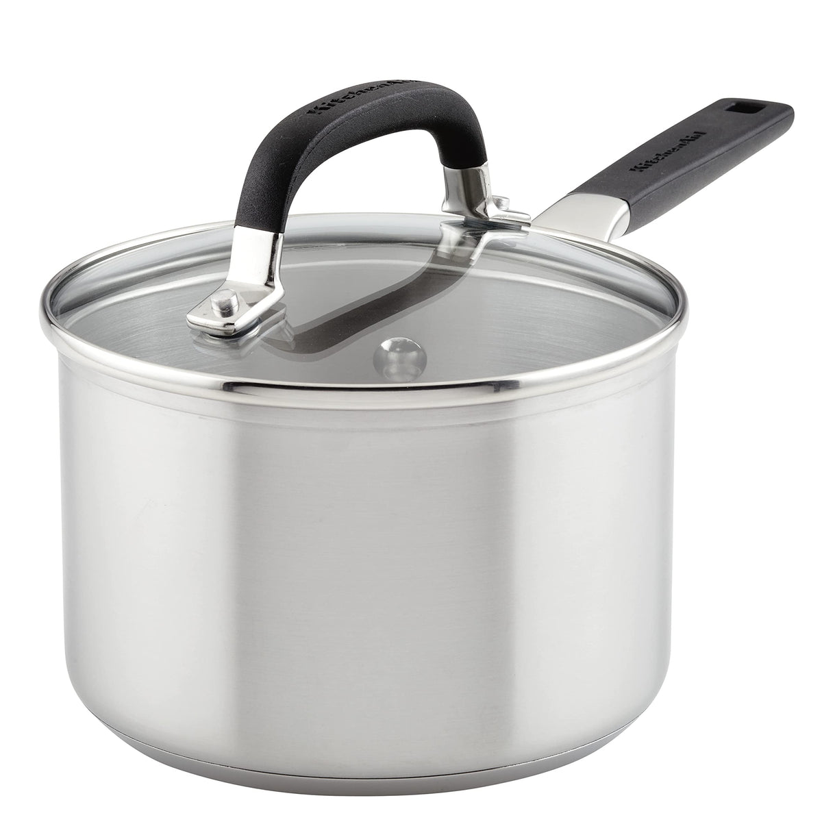 KitchenAid saucepan base with lid demonstrates even heating for sauces