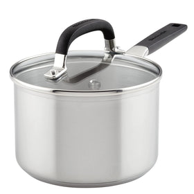 KitchenAid saucepan base with lid demonstrates even heating for sauces