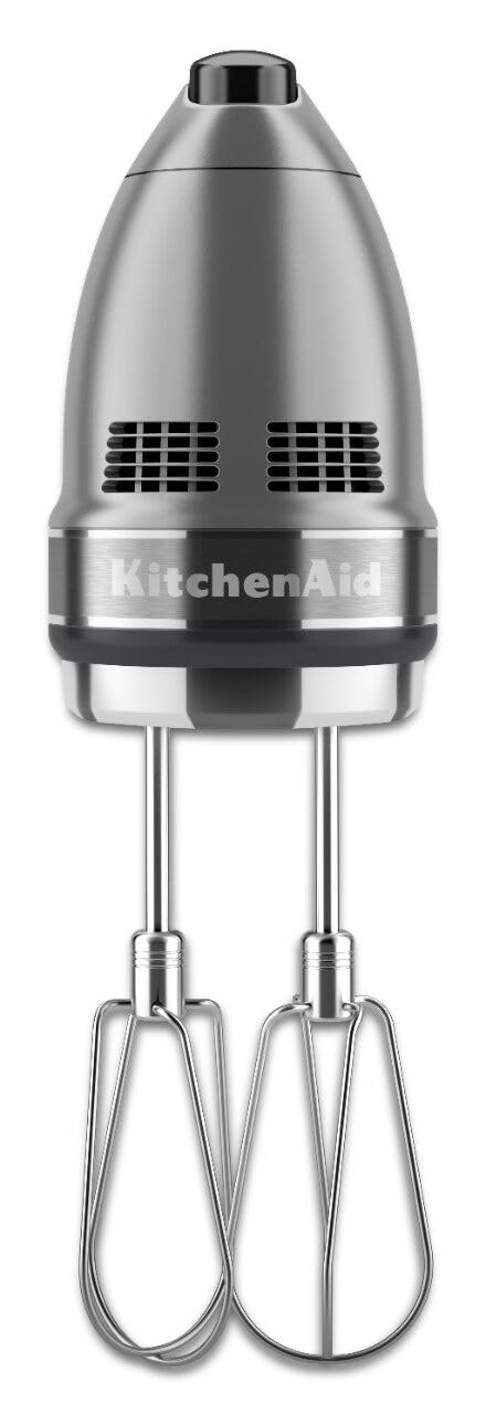 KitchenAid stainless-steel turbo beater II in use for chunky mix-ins like nuts.