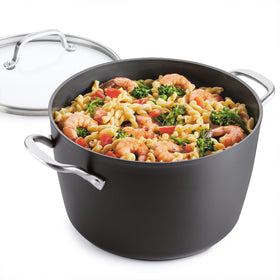 KitchenAid stock pot is oven safe to 500°F for finishing dishes.