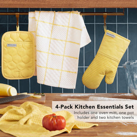 KitchenAid terry-cloth kitchen towel absorbs moisture quickly
