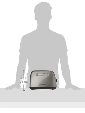 KitchenAid shade-control with five settings for your preferred toast level.