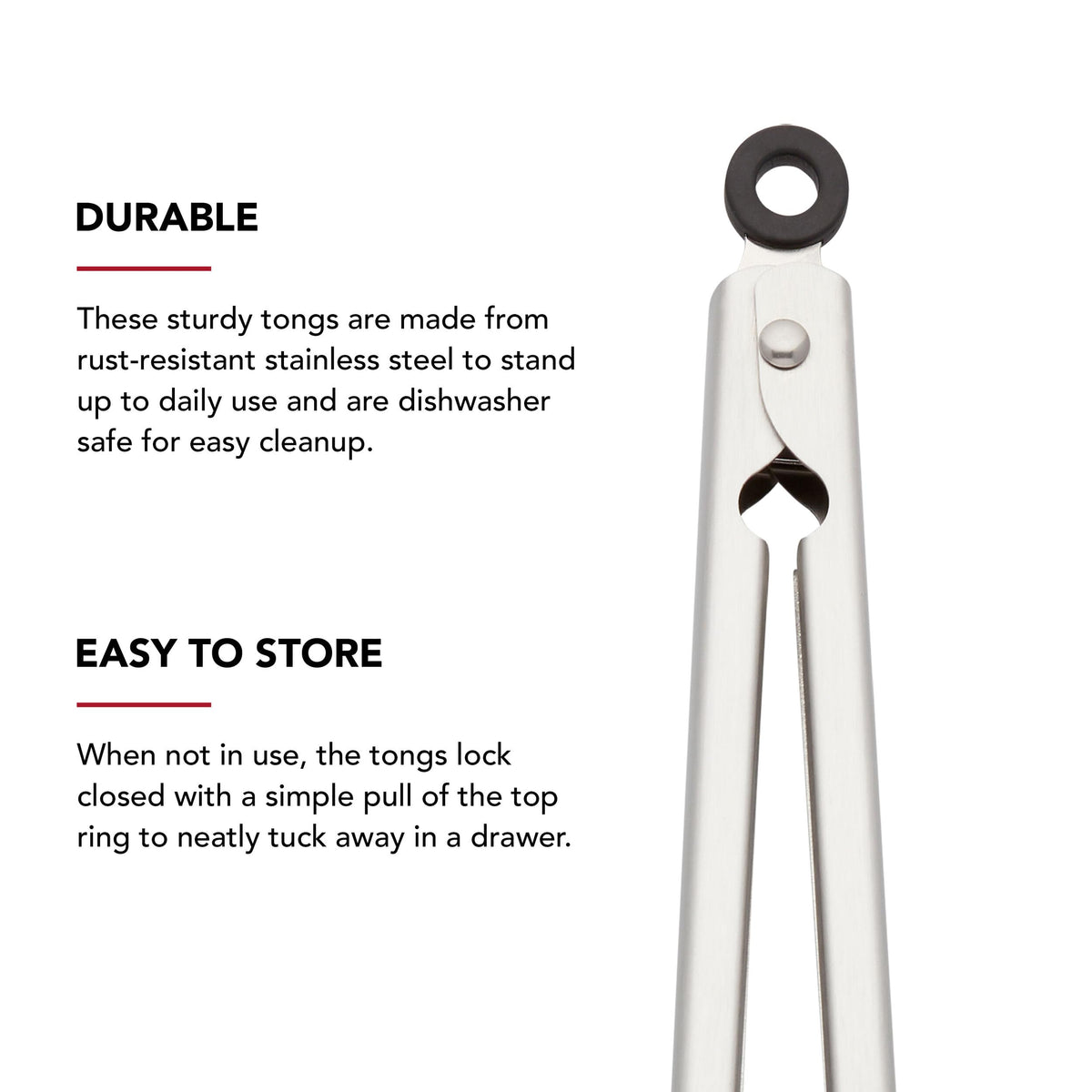 KitchenAid dishwasher safe tongs for easy cleanup after cooking