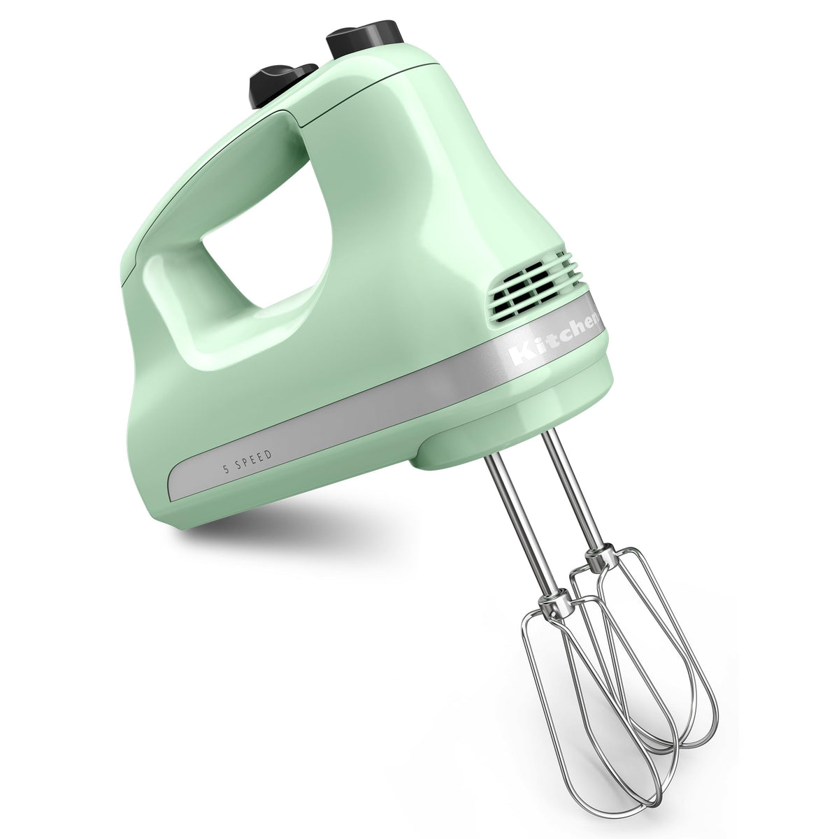 KitchenAid Ultra Power Hand Mixer with five speeds enables precise, versatile mixing.