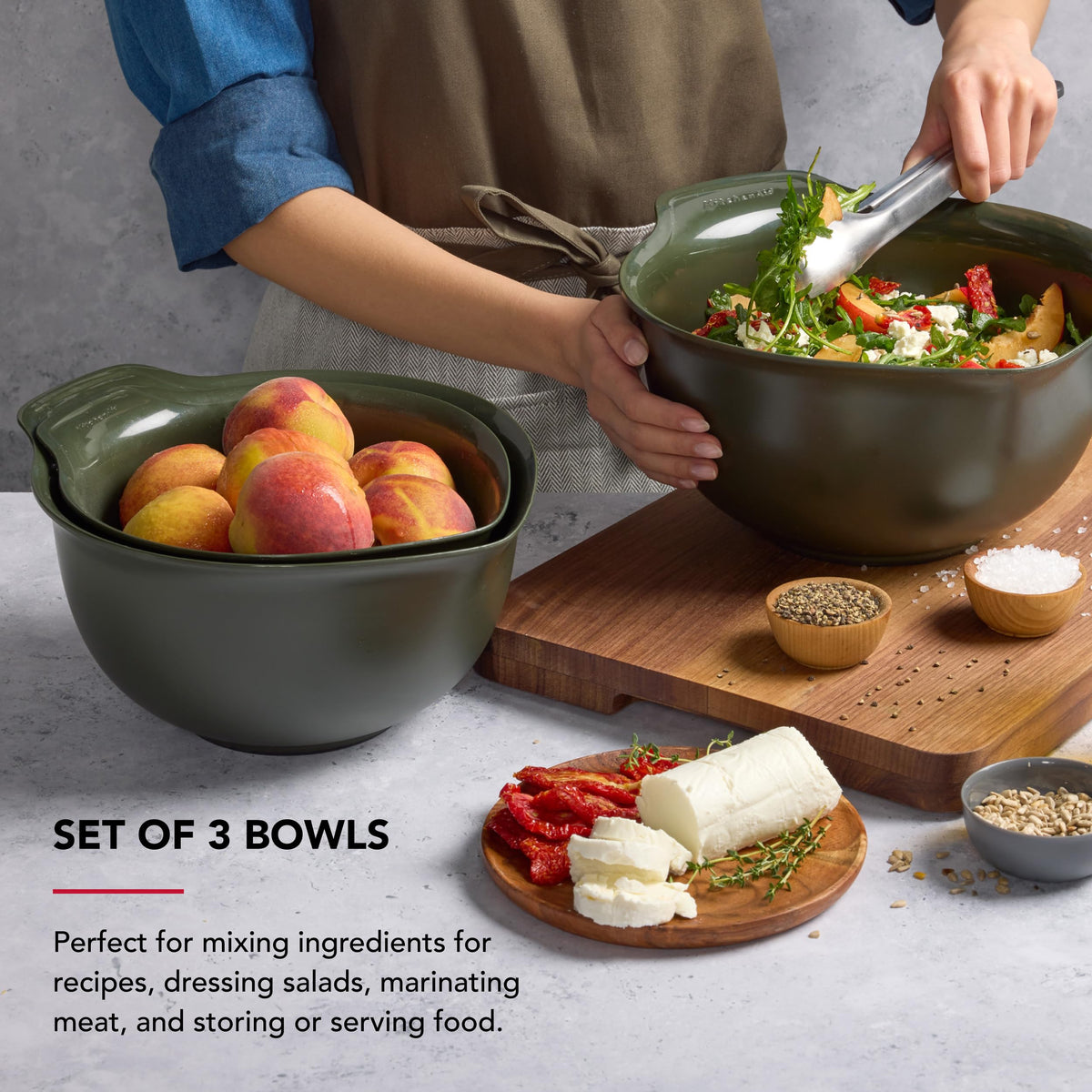 KitchenAid 4.5-quart bowl ideal for larger batches