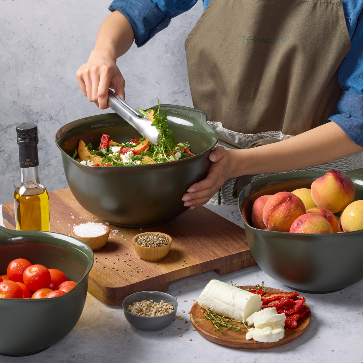 KitchenAid bowls are dishwasher safe for easy cleanup