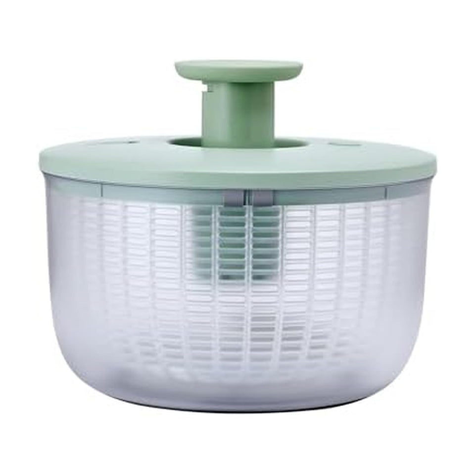 KitchenAid universal salad spinner pistachio bowl for drying greens, keeps lettuce crisp