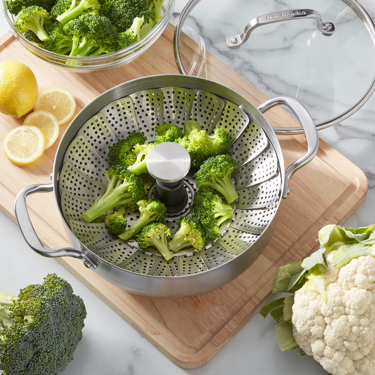KitchenAid steamer basket with lifetime limited warranty