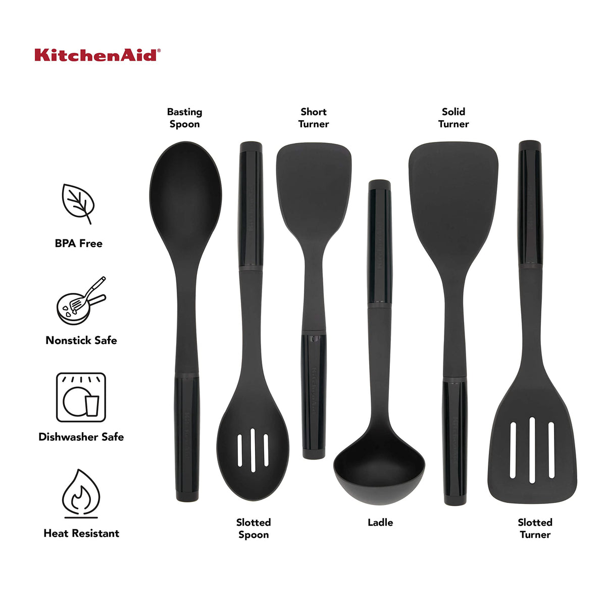 KitchenAid basting spoon for sauces and gravies with precise pouring.