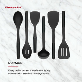 KitchenAid ladle for soups and stews with steady control.