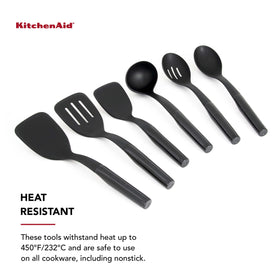 KitchenAid slotted spoon for vegetables and pasta, drains while lifting.