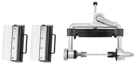 Storage case keeping KitchenAid vegetable sheet cutter parts organized and accessible