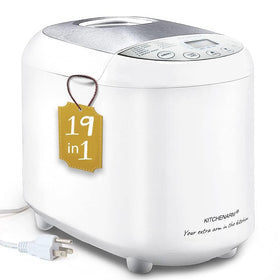 KITCHENARM 19-in-1 breadmaker front view in clean white finish.