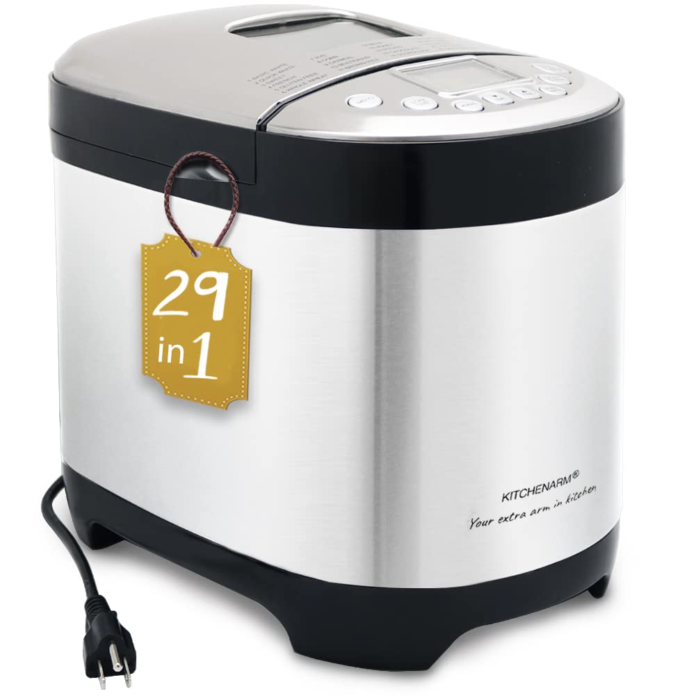 KITCHENARM 29-in-1 bread machine front view for home baking versatility.