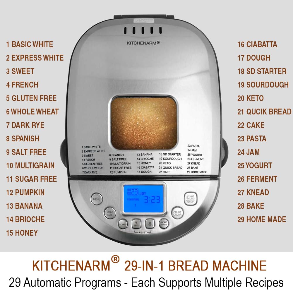 KITCHENARM control panel with a large LCD for easy navigation.