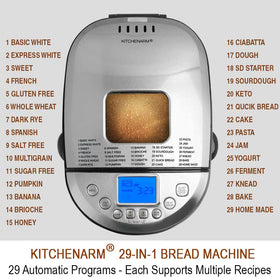 KITCHENARM control panel with a large LCD for easy navigation.