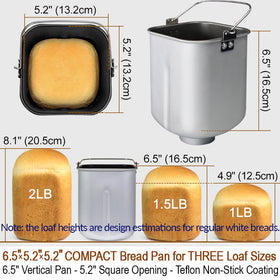 KITCHENARM gluten-free setting enables safe gluten-free loaf preparation.
