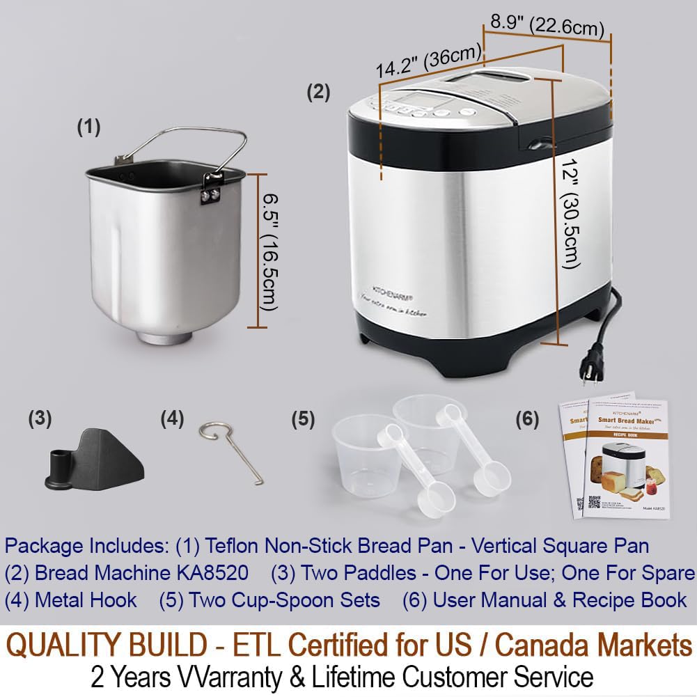 KITCHENARM stainless steel exterior for durable kitchen use.