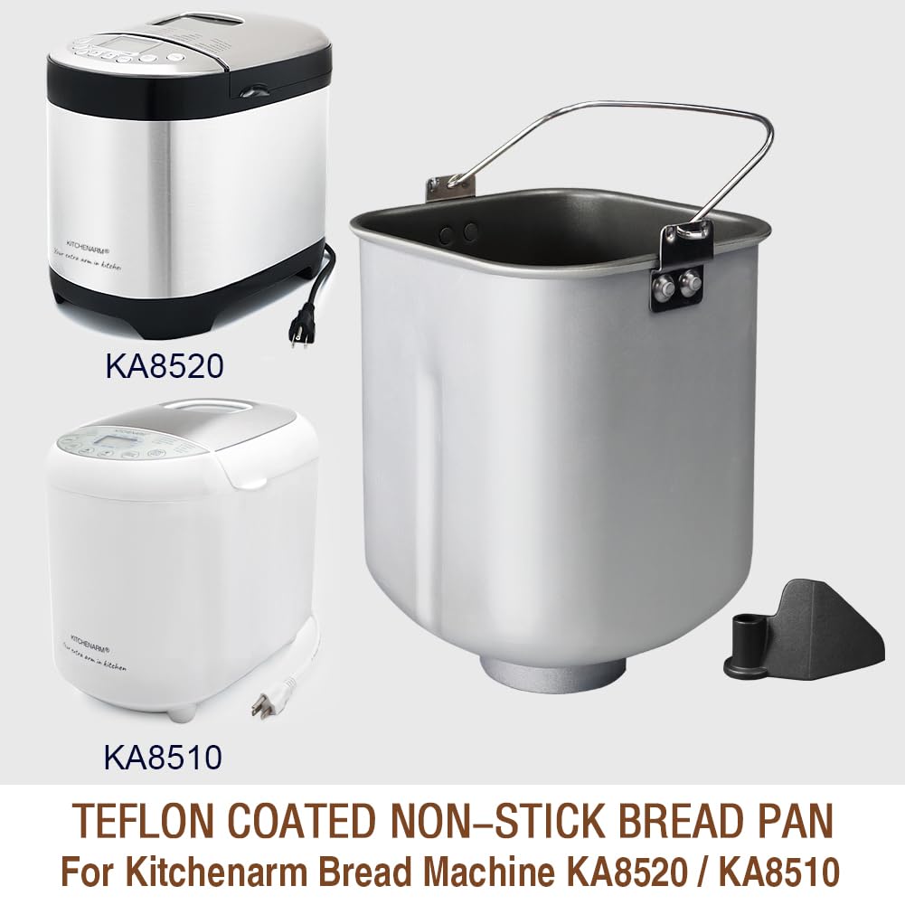 KitchenArm pan with nonstick Teflon coating for easy bread release.