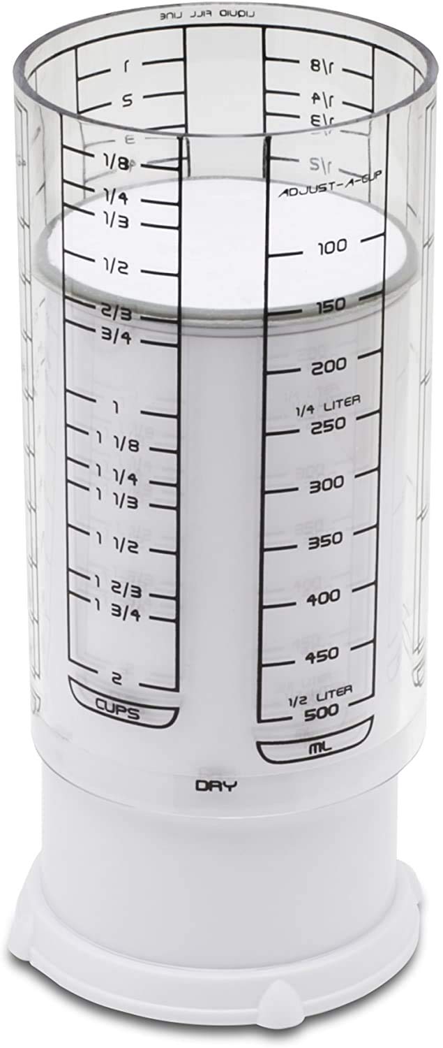 KitchenArt 23401 measuring marks show metric and standard options for accurate pours