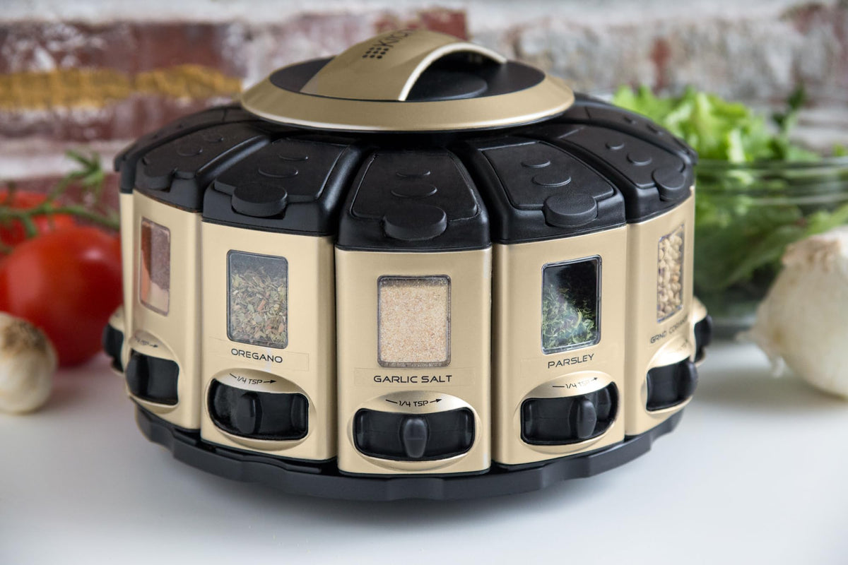 KitchenArt 57010 individual canisters offer shake or pour dispensing for flexibility.