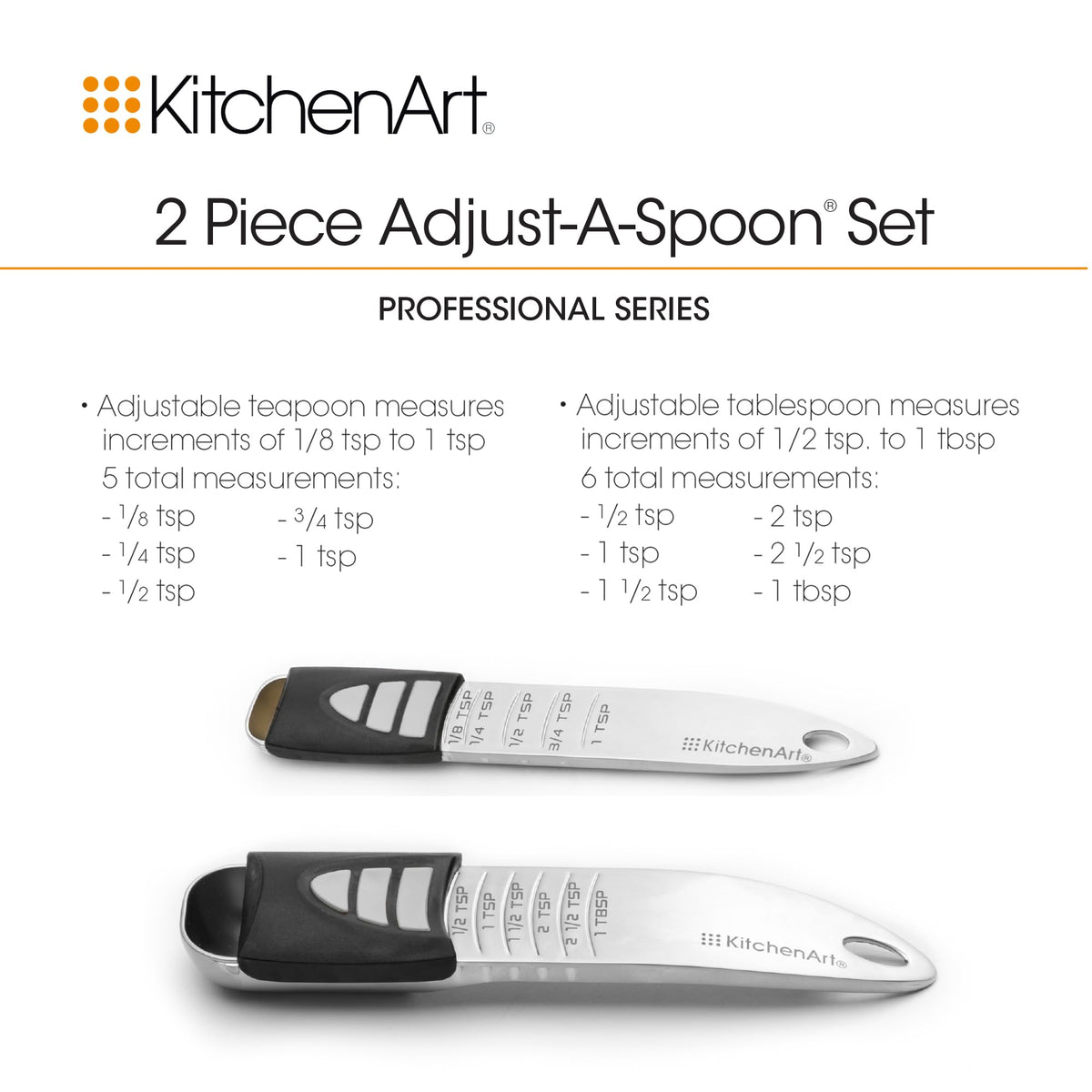 KitchenArt durable zinc alloy construction ensures long-lasting performance in daily cooking.