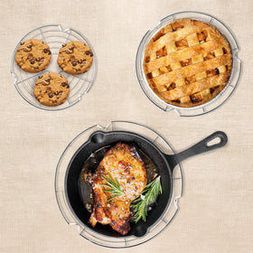 Kitchenatics round cooling rack 10.5-inch suitable for large roasts and trays