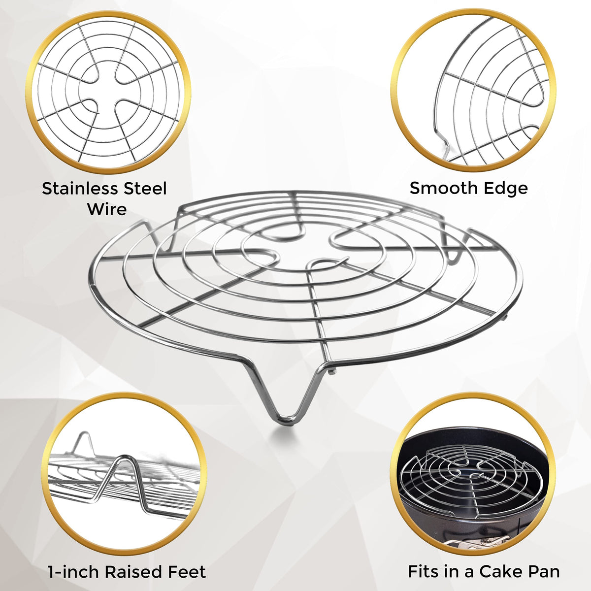 Kitchenatics stainless steel steamer rack designed for efficient steaming tasks
