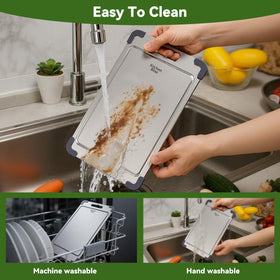 KitchenBlise portable cutting board ideal for home kitchens and camping