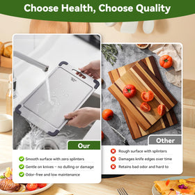 KitchenBlise includes scrapers and hooks for easy cleaning and hanging