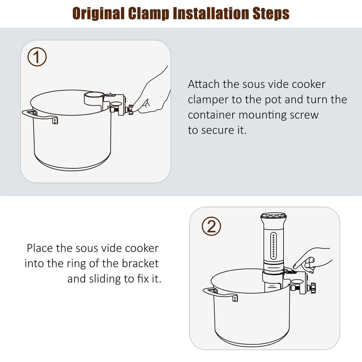 KitchenBoss BK300B durable ABS and stainless steel construction.