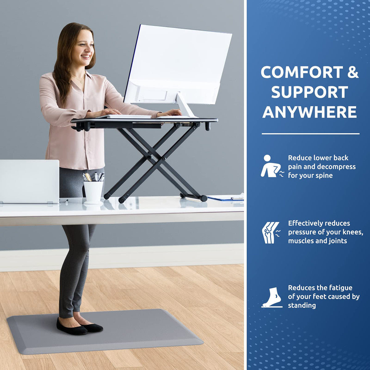 KitchenClouds beveled edge reduces tripping risk while standing