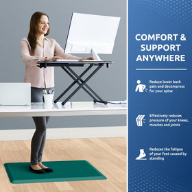 KitchenClouds bevel edge helps reduce tripping risk around the mat