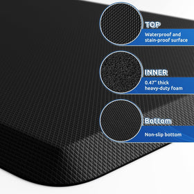 KitchenClouds easy-clean surface cleans with damp cloth or vacuum.