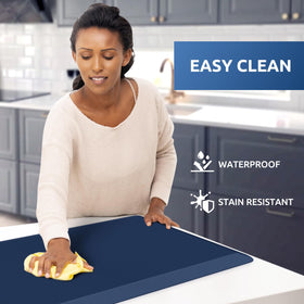 Soft PVC foam cushion relieves standing fatigue during food prep and dishwashing tasks.
