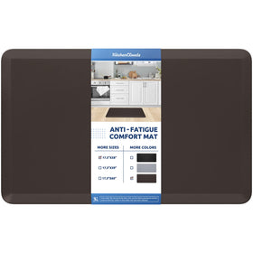 KitchenClouds kitchen mat anti-fatigue foam provides comfortable standing support in the kitchen.