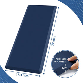 KitchenClouds kitchen mat diamond bottom provides non-slip stability on slick floors.