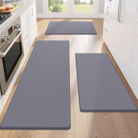 KitchenClouds kitchen mats floor 3pcs deliver cushioned comfort for extended standing.