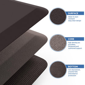 KitchenClouds neutral-toned mat fits kitchen decor and daily tasks
