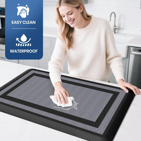 KitchenClouds mats with non-slip backing for secure placement on various floor surfaces