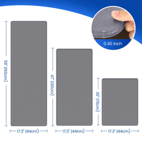 KitchenClouds non-slip backing keeps the mat secure on tile, wood, or marble surfaces.