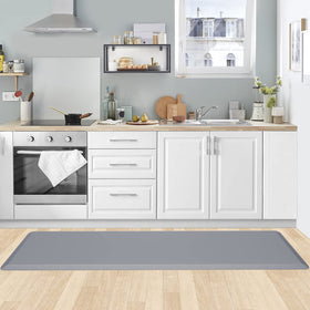 KitchenClouds mat folds flat for storage and quick setup on floors.