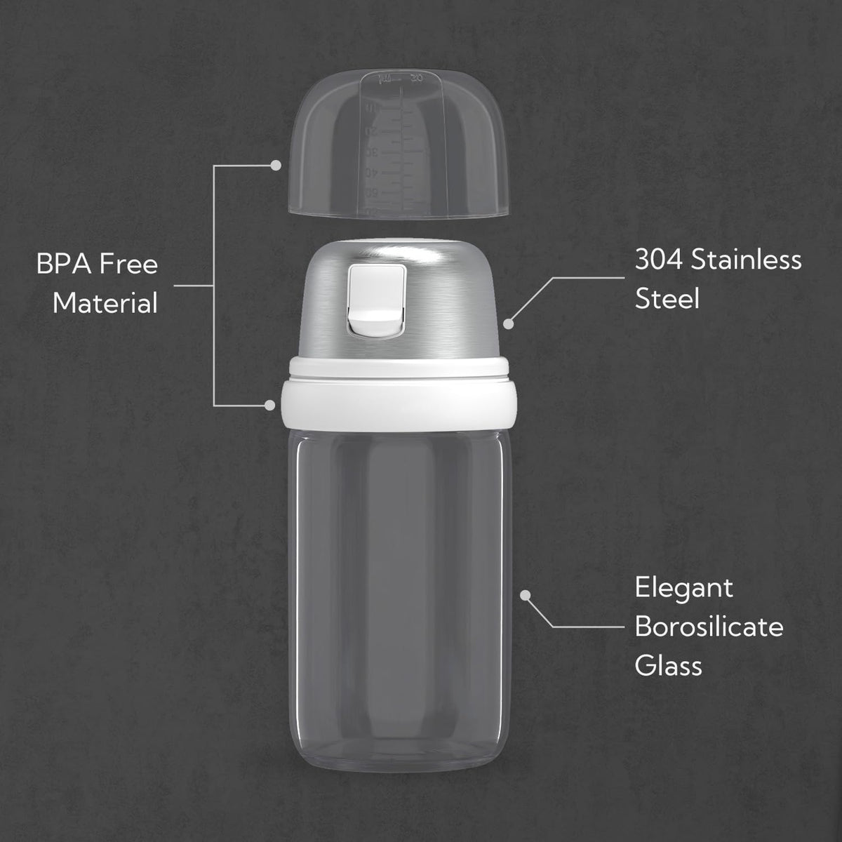 KITCHENDAO 4 oz capacity keeps essentials at hand during cooking