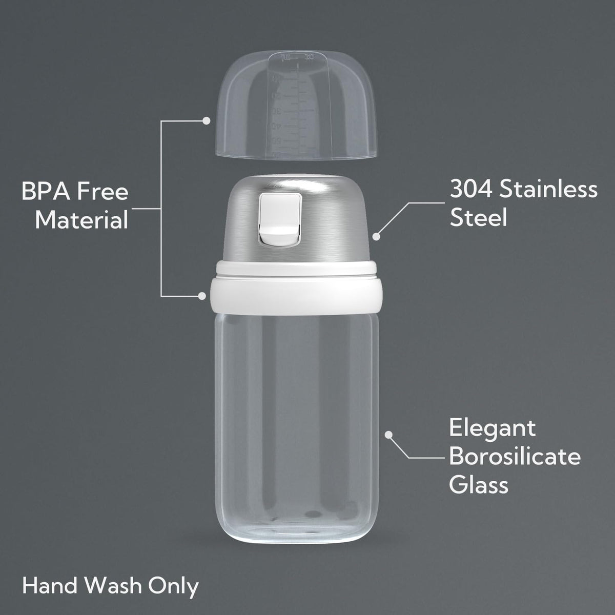KITCHENDAO 9oz capacity sugar dispenser suitable for daily use
