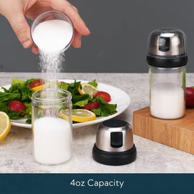 KITCHENDAO BPA-free salt dispenser offers safe, durable dining use.