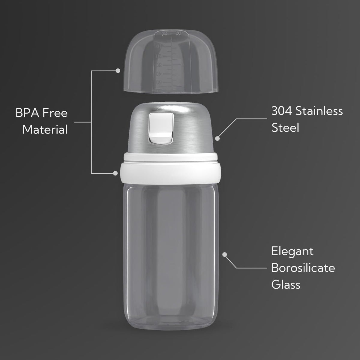 KITCHENDAO BPA-free salt shaker keeps ingredients safe and kitchen-friendly